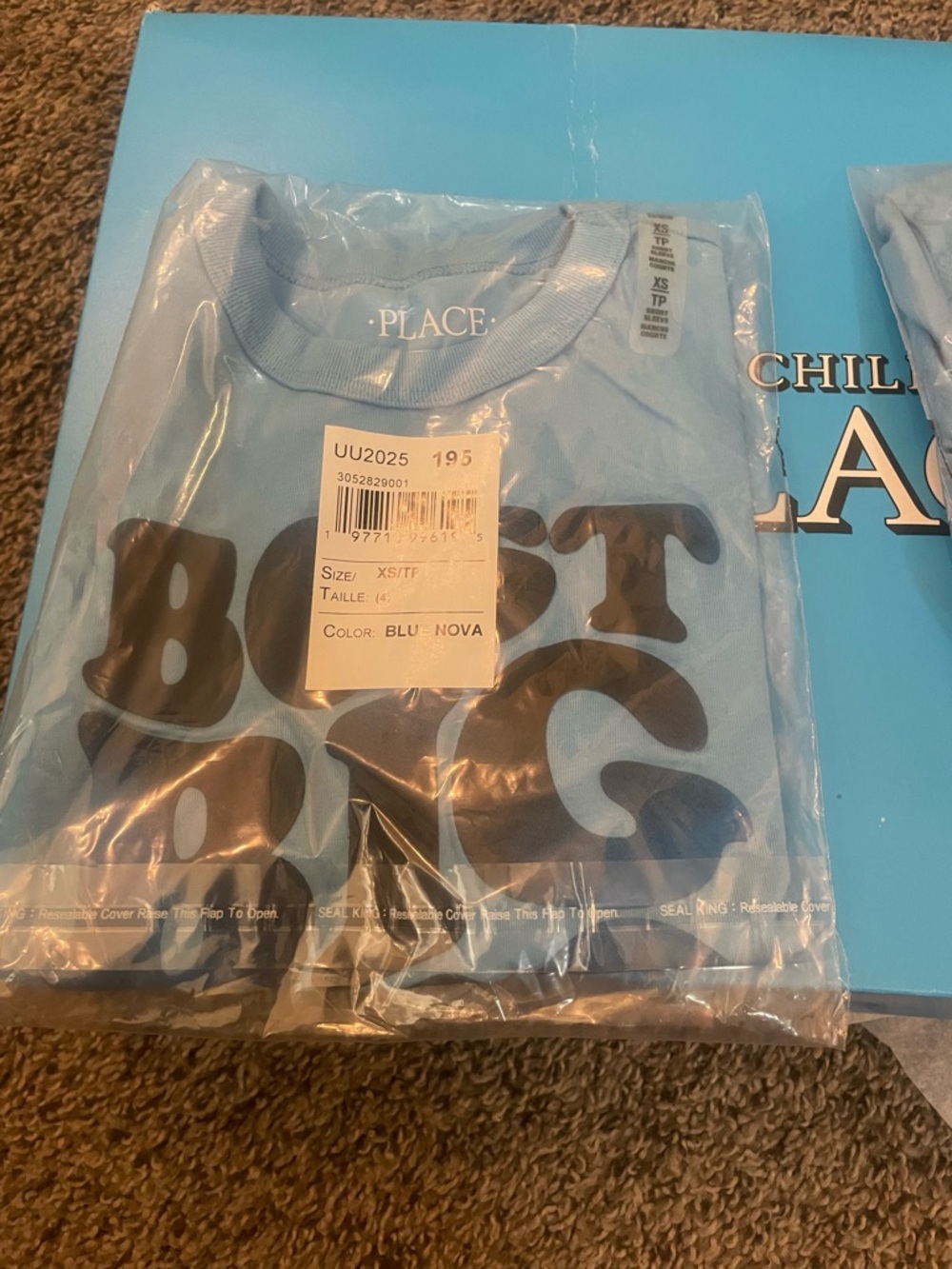 The Children's Place Blue 'Best Bros' Graphic Tee - bro set. Both with box